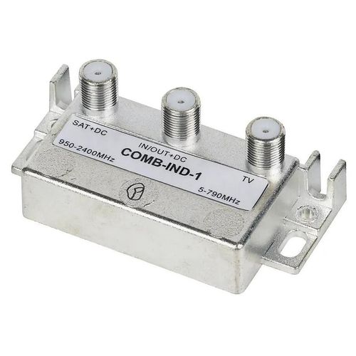 Coupleur / découpleur TV 2 entrées UHF/SAT - Fiche F
