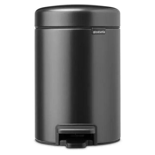 Poubelle à pédale 3 litres grise, Brabantia New Icon