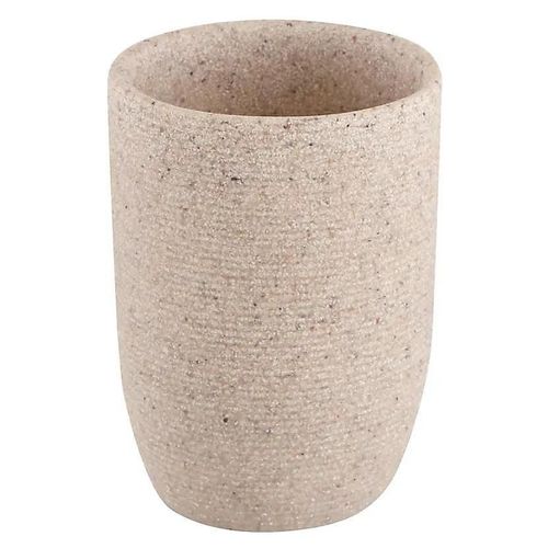 Gobelet GoodHome Balka en polyrésine effet sablé Ø7,5 x H.10,5 cm
