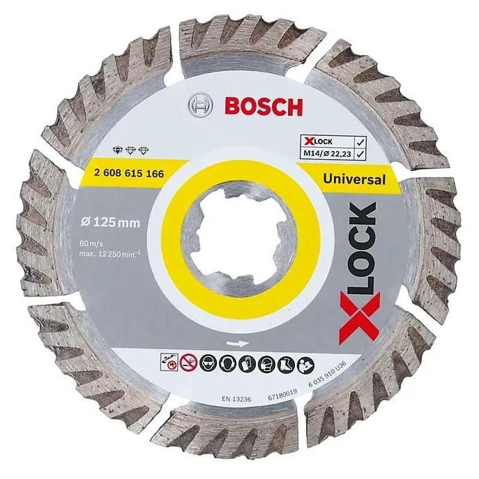 2 disques diamant X-Lock pro Bosch 125 mm