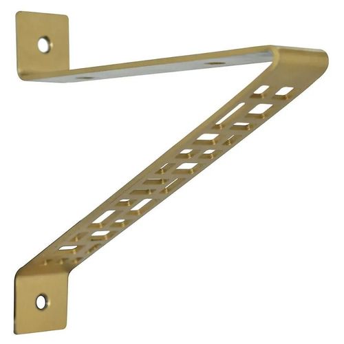 Lot de 2 équerres Ardeco à visser L. 15,5 cm Cime métal doré