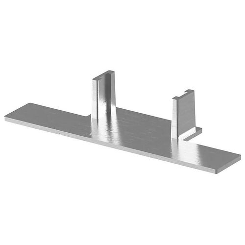 Lot de 2 embouts de rails pour colonne acier brossé Caraway Innovo GoodHome