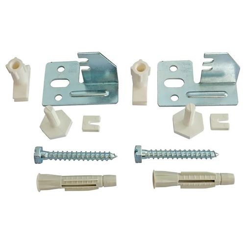 Jeu de 2 fixations réglables pour radiateur acier avec panneau sans étrier Somatherm for you