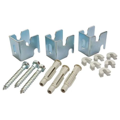 Jeu de 3 fixations réglables pour radiateur en acier lamellaire Somatherm for you