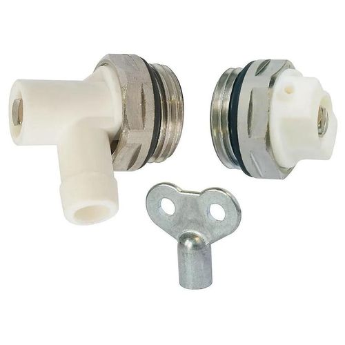 Kit bouchon purgeur orientable, robinet de vidange orientable et clé à carré de 5 mm Somatherm for you