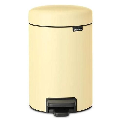 Poubelle à pédale 3 litres jaune, Brabantia New Icon