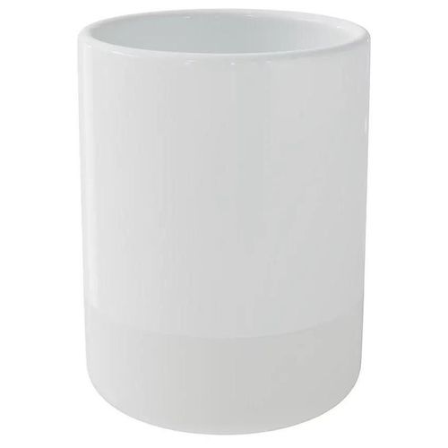 Gobelet GoodHome Koros en céramique coloris blanc Ø8 x H.10,5 cm
