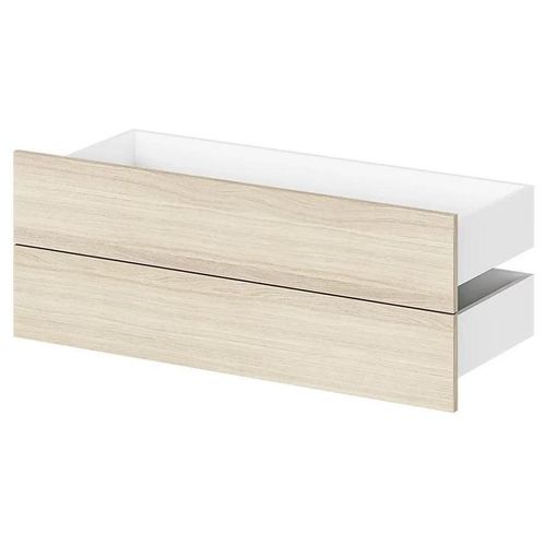 Lot De 2 Tiroirs Effet Chêne Goodhome Atomia L. 99,7 X P. 40 Cm