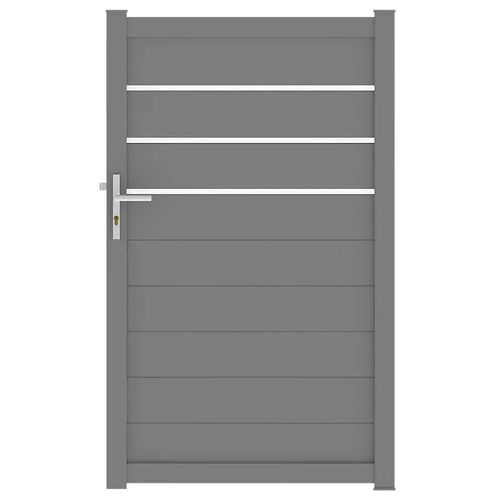 Portillon Aluminium Alpes Trio Gris Antique 100x160 Cm Jardimat