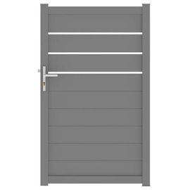 Portillon Aluminium Alpes Trio Gris Antique 100x160 Cm Jardimat