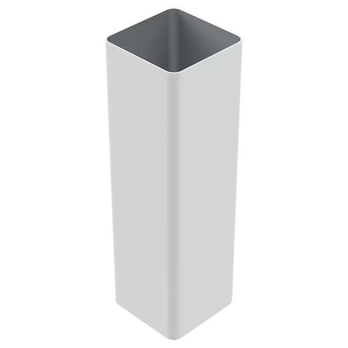 Poteau Belty 18 X 18 Cm En Aluminium À Sceller - Hauteur 250 Cm - Blanc