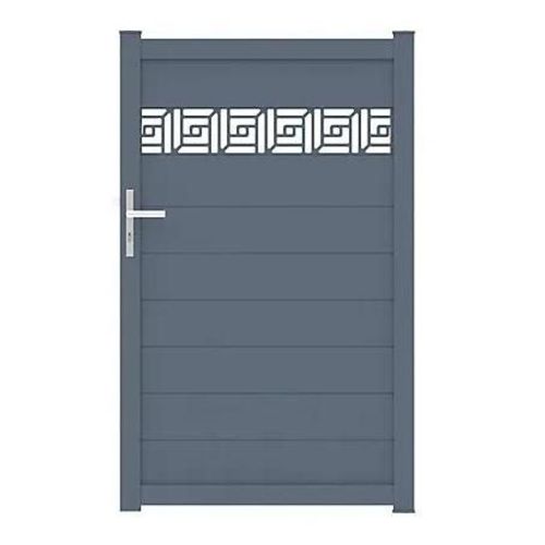 Portillon Auteuil Orient 100x163,7 Cm Gris Anthracite 7016 Jardimat