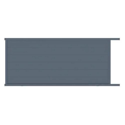 Portail Coulissant Motorisé Chalon Gris Anthracite Ral 7016 350x162cm Jardimat