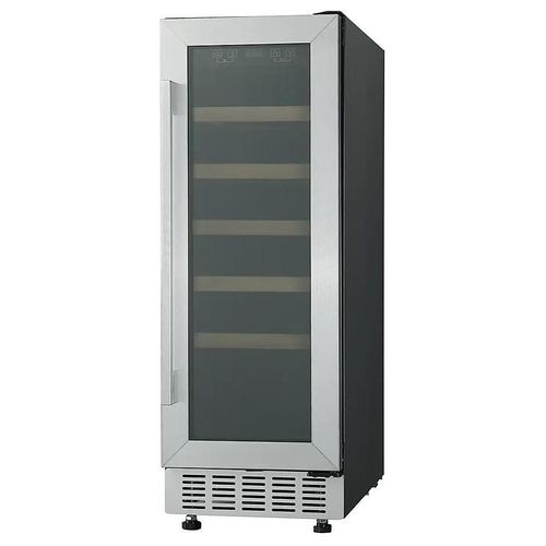 Cave à vin encastrable 20 bouteilles Inox Cooke & Lewis H.87 x L.30 x P.61,5 cm