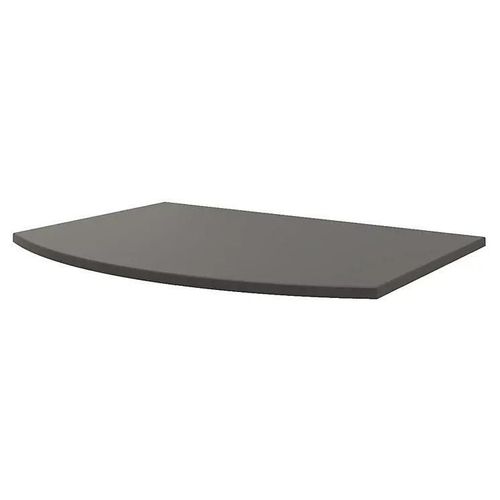 Plan De Toilette Pour Vasque À Poser Vague Anthracite Brillant 69,4 Cm