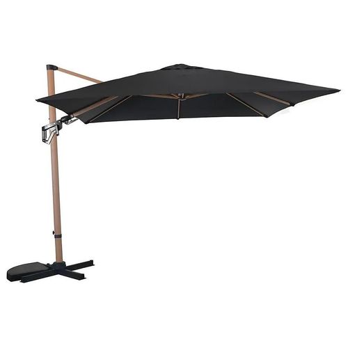 Parasol Déporté Cubic 3x3m Coloris Gris Proloisirs
