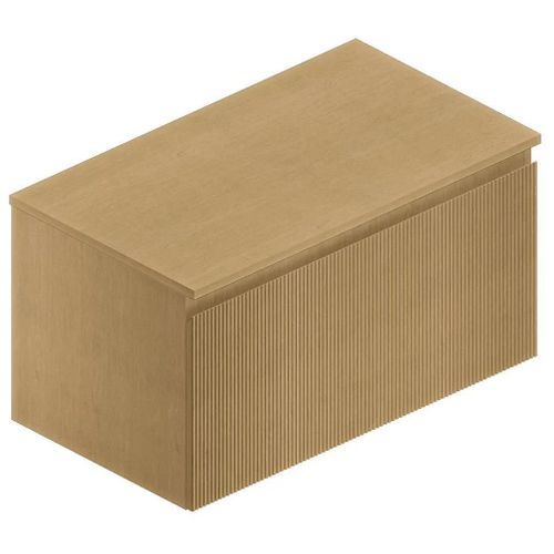Plan De Toilette Pour Vasque À Poser Effet Chêne 90 Cm Pura