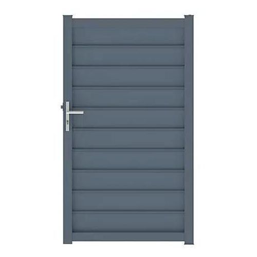 Portillon Cesson 100x176 Cm Gris Anthracite 7016 Jardimat