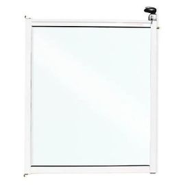 Portillon En Verre Pour Barrière De Piscine En Aluminium Blanc