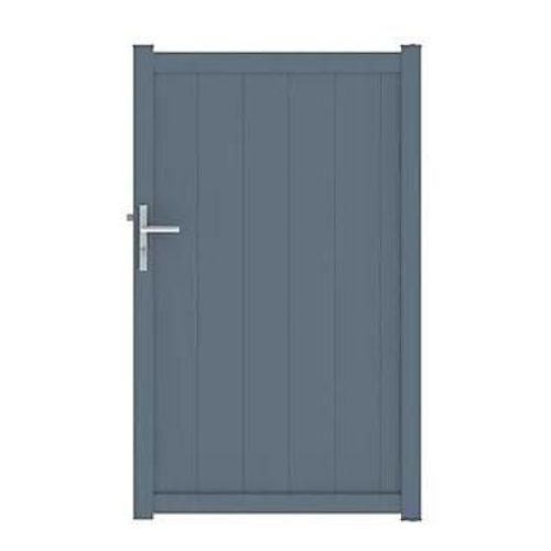 Portillon Auteuil Géométrique 100x165,5 Cm Gris Anthracite 7016 Jardimat