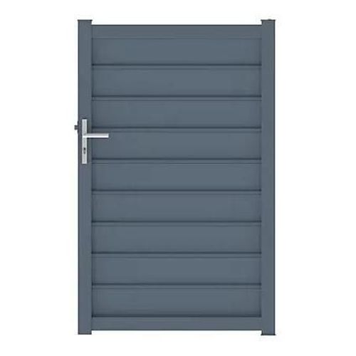 Portillon Cesson 100x160 Cm Gris Anthracite 7016 Jardimat