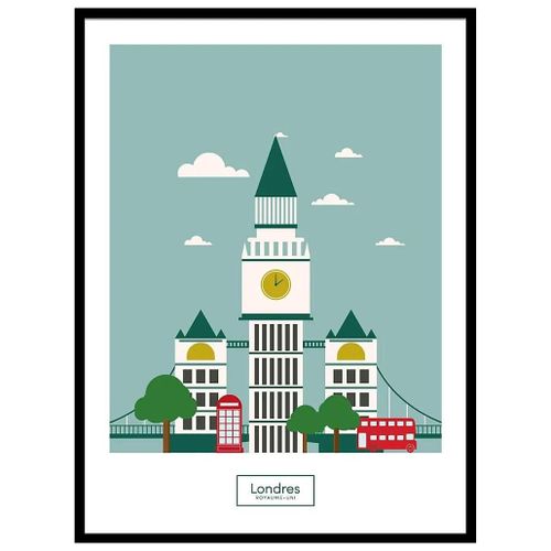 Image encadrée Londres 30 x 40 cm CM Creation