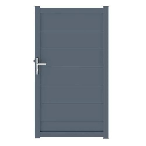 Portillon Aluminium Chalon Gris Anthracite Ral 7016 100x180 Cm Jardimat