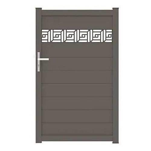 Portillon Auteuil Orient 100x163,7 Cm Gris Beige 7006 Jardimat