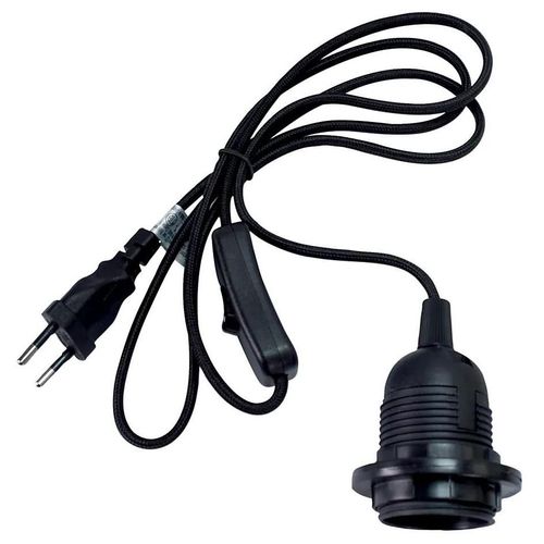 Kit Cordon Pré-Équipés Avec Douille E27 Tibelec 1,5m Blanc