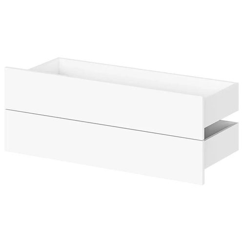 Lot De 2 Tiroirs Blanc Goodhome Atomia L. 99,7 X P. 40 Cm