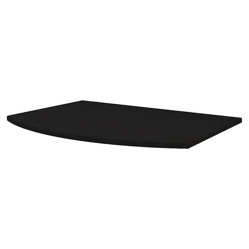 Plan De Toilette Pour Vasque À Poser Vague Noir Mat 69,4 Cm