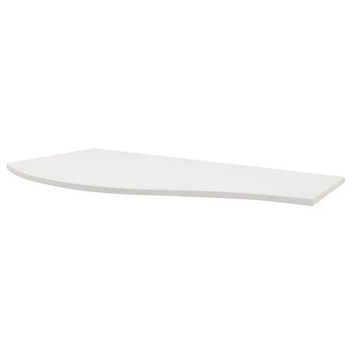 Plan De Toilette Pour Vasque À Poser Version Gauche Vague Blanc Mat 103,1 Cm