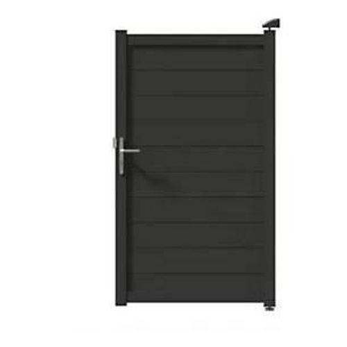 Portillon Jardimat Aluminium Alpes Gris Antique 100 X H.171 Cm
