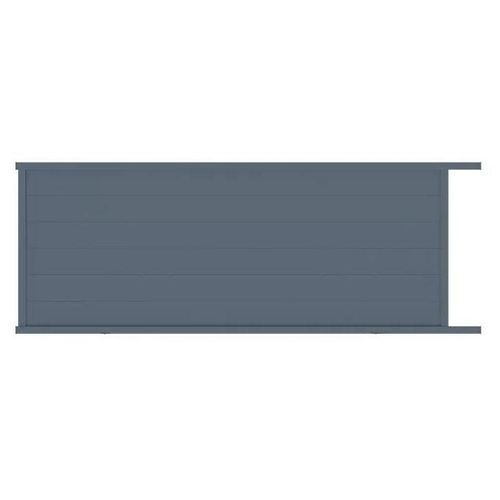 Portail Coulissant Motorisé Chalon Gris Anthracite Ral 7016 400x162 Cm Jardimat