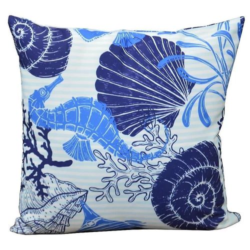Coussin Décor Coquillage 45 X 45 Cm Proloisirs