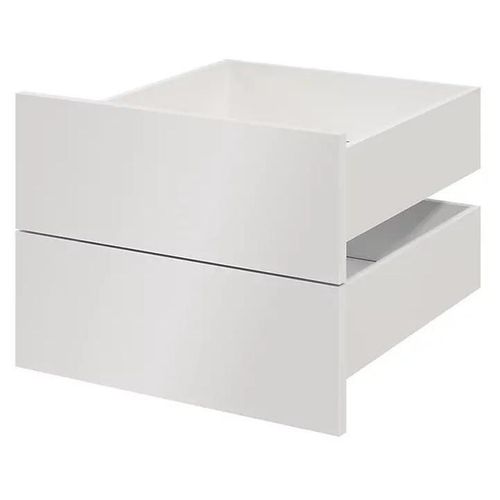 Lot De 2 Tiroirs Blancs Goodhome Atomia H. 18,5 X L. 49,7 X P. 50 Cm