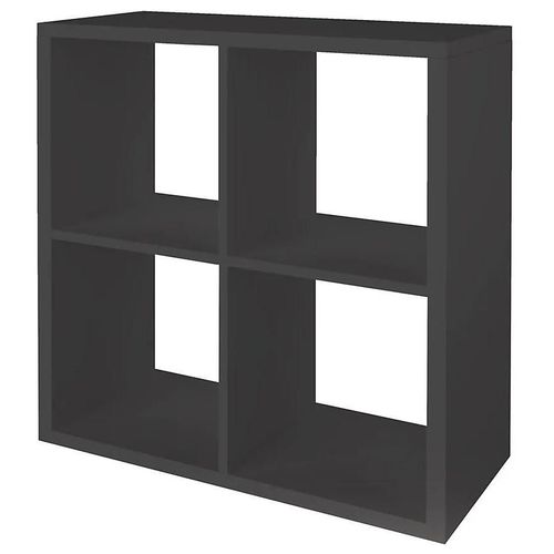 Étagère Modulable 4 Cubes Goodhome Mixxit Anthracite