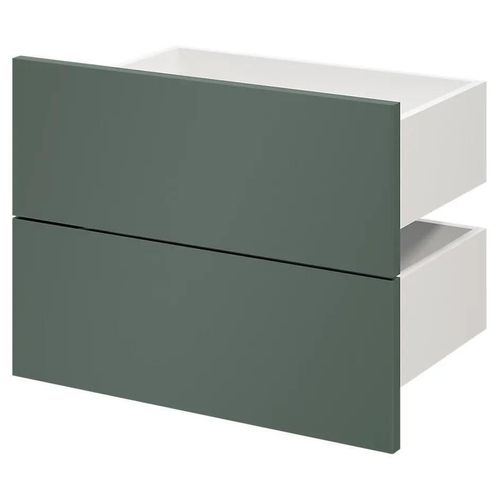 Lot De 2 Tiroirs Vert Forêt Atomia L. 37,5 X P. 35 Cm