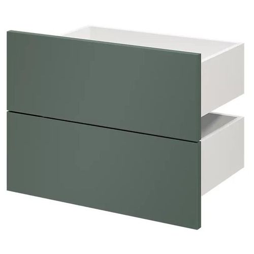 Lot De 2 Tiroirs Vert Forêt Atomia L. 50 X P. 35 Cm