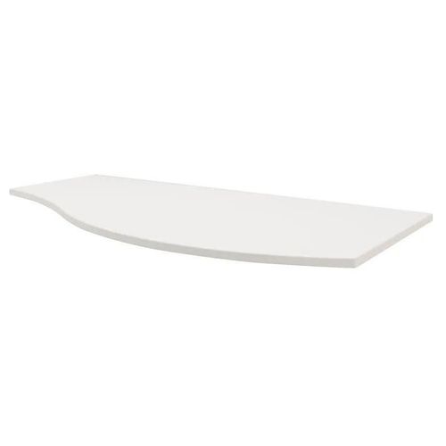 Plan De Toilette Pour Vasque À Poser Version Droite Vague Blanc Brillant 103,1 Cm