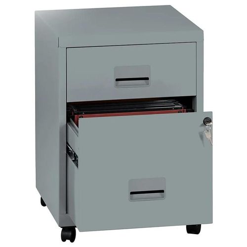 Caisson De Bureau En Métal Snor 2 Tiroirs H. 56 X L. 40 X P. 41 Cm