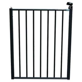 Portillon À Barreaux Pour Barrière De Piscine En Aluminium Gris