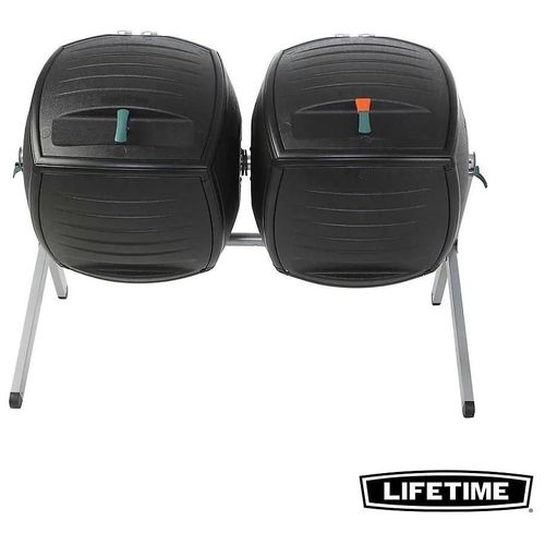 Composteur Lifetime 380L noir H.111 x l.144 cm