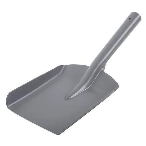 Pelle à main forme carrée en métal gris