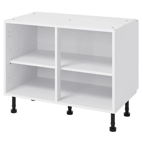 Caisson Bas De Cuisine Surbaissé Goodhome Caraway Blanc H. 72.6 Cm X L. 90 Cm