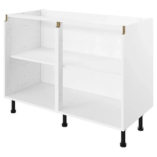 Caisson Bas De Cuisine Blanc L. 120 Cm Caraway Innovo Goodhome