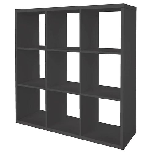 Étagère Modulable 9 Cubes Goodhome Mixxit Anthracite