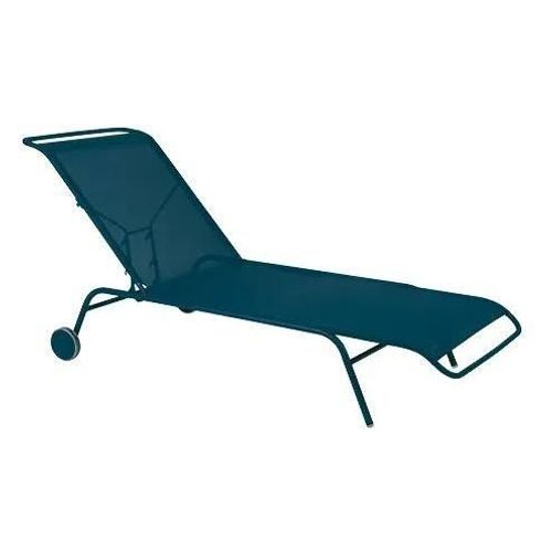 Bain De Soleil Coolside En Acier Coloris Bleu Acapulco L.202 X H.30 Cm