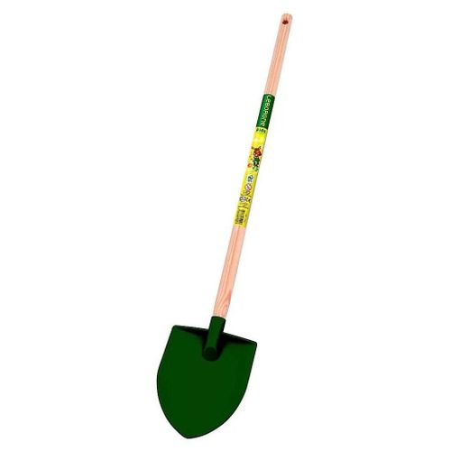 Bêche plastique enfant Leborgne - Manche en bois - Tête l.13,5 x H.3 cm