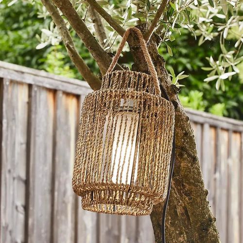 Baladeuse Extérieur Naturel Little Garden Cancun E27 14w Ø20 X H.30 Cm